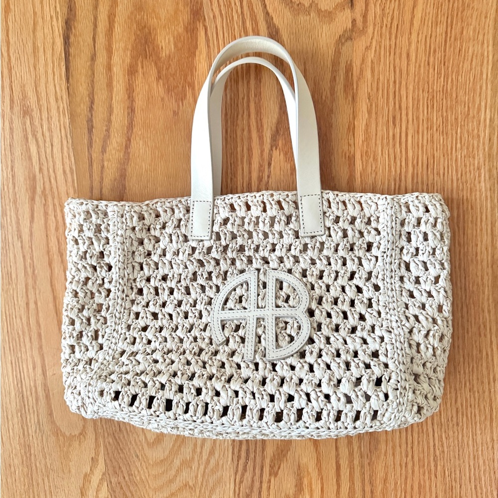 ANINE BING Small Rio Straw Bag